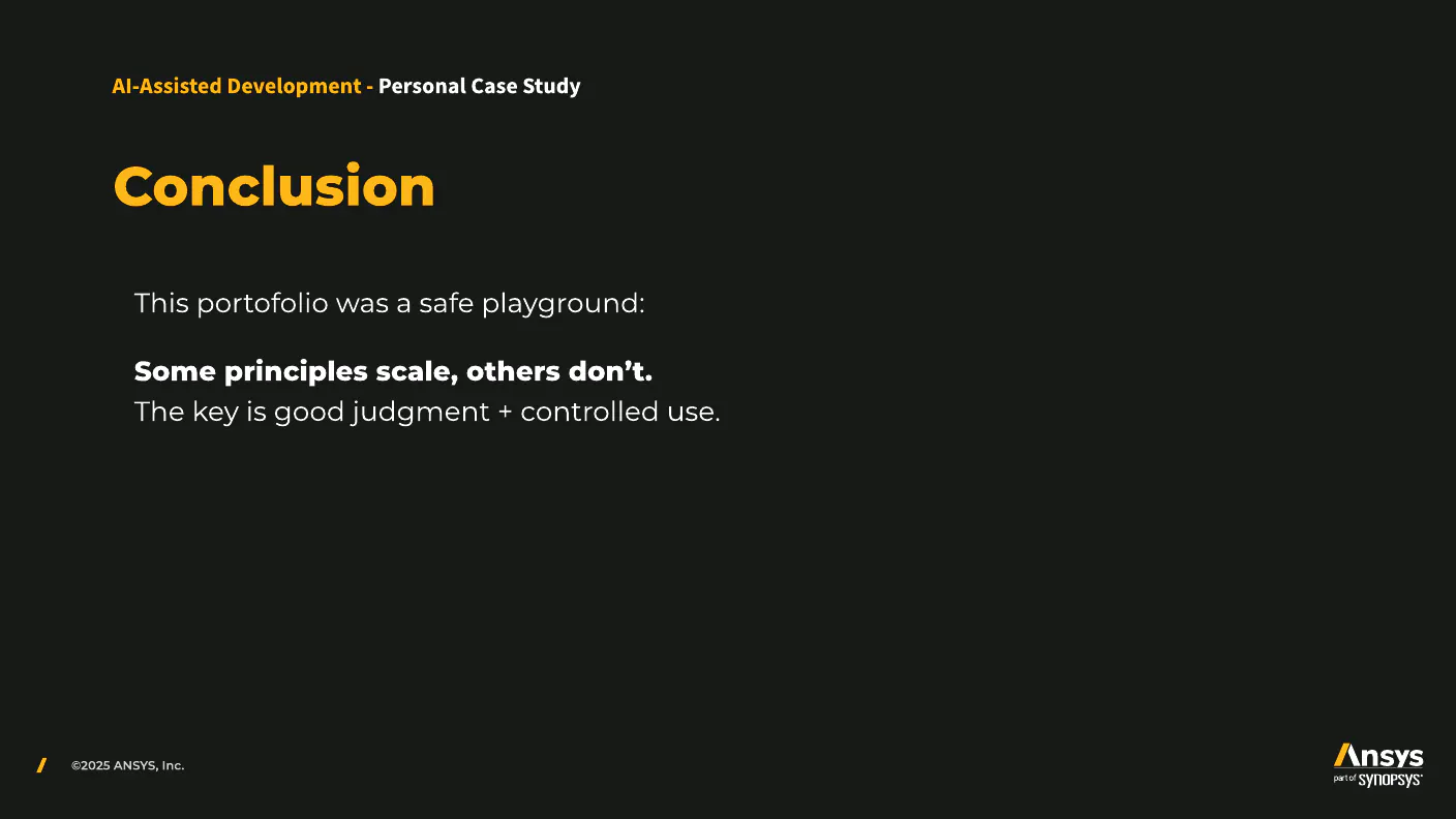 Workshop — conclusion